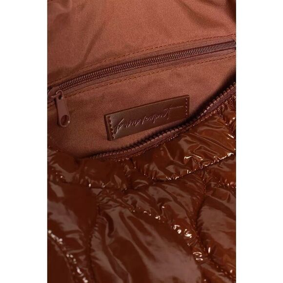 Free People Movement Surplus Shine Carryall Bag Purse Nutshell Brown NWT New - Picture 4 of 9